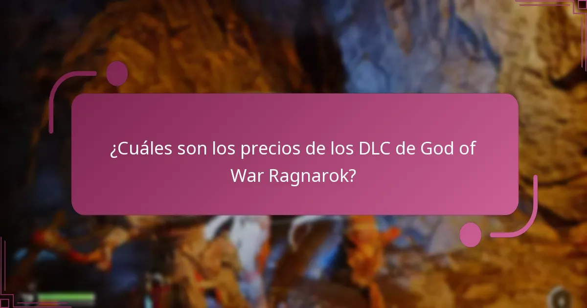 ¿Cuáles son los precios de los DLC de God of War Ragnarok?