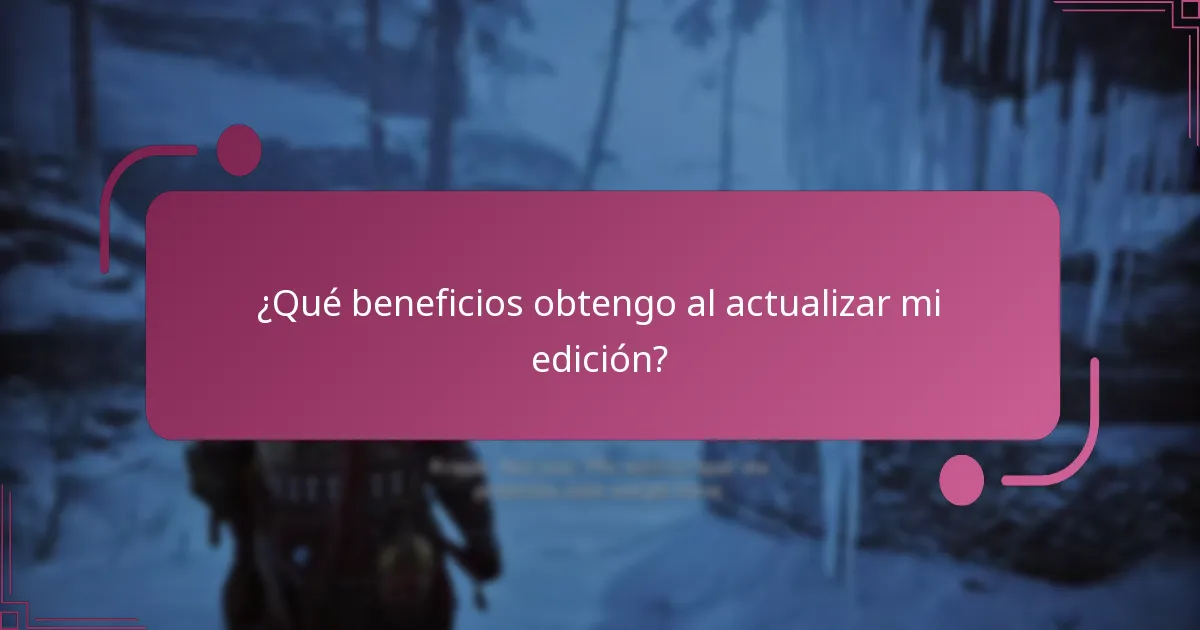 ¿Qué requisitos técnicos debo considerar para las actualizaciones?
