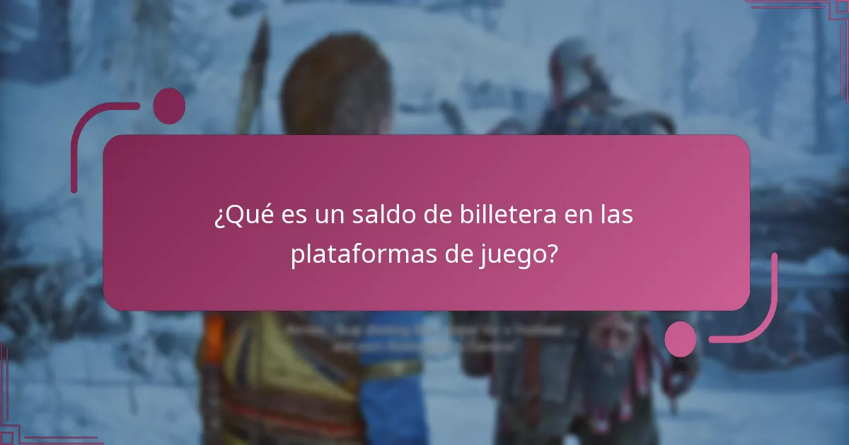 ¿Cómo gestiono mi cuenta de juego para el saldo de billetera?